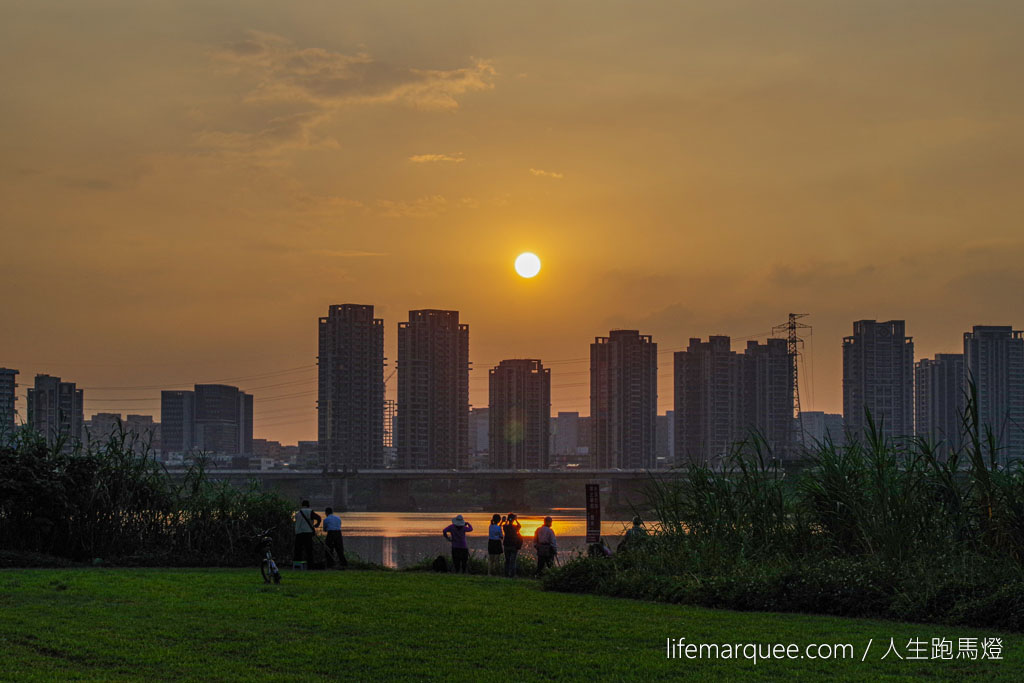 左岸夕照